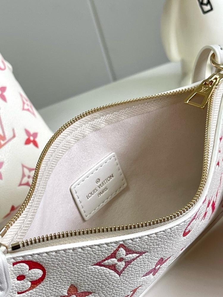 Alma Red Printed Leather Shoulder Bag Red/Pink 29.5x24x12cm
