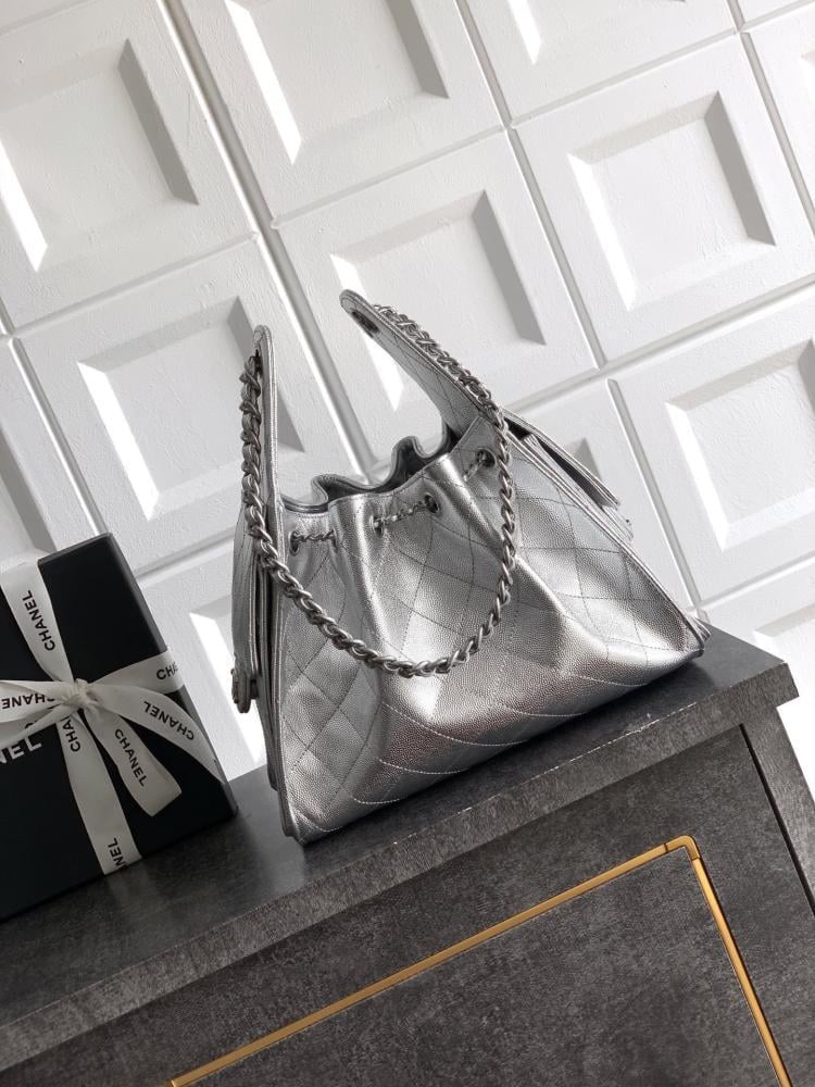 Gold Leather Bucket Bag Style 1198887056